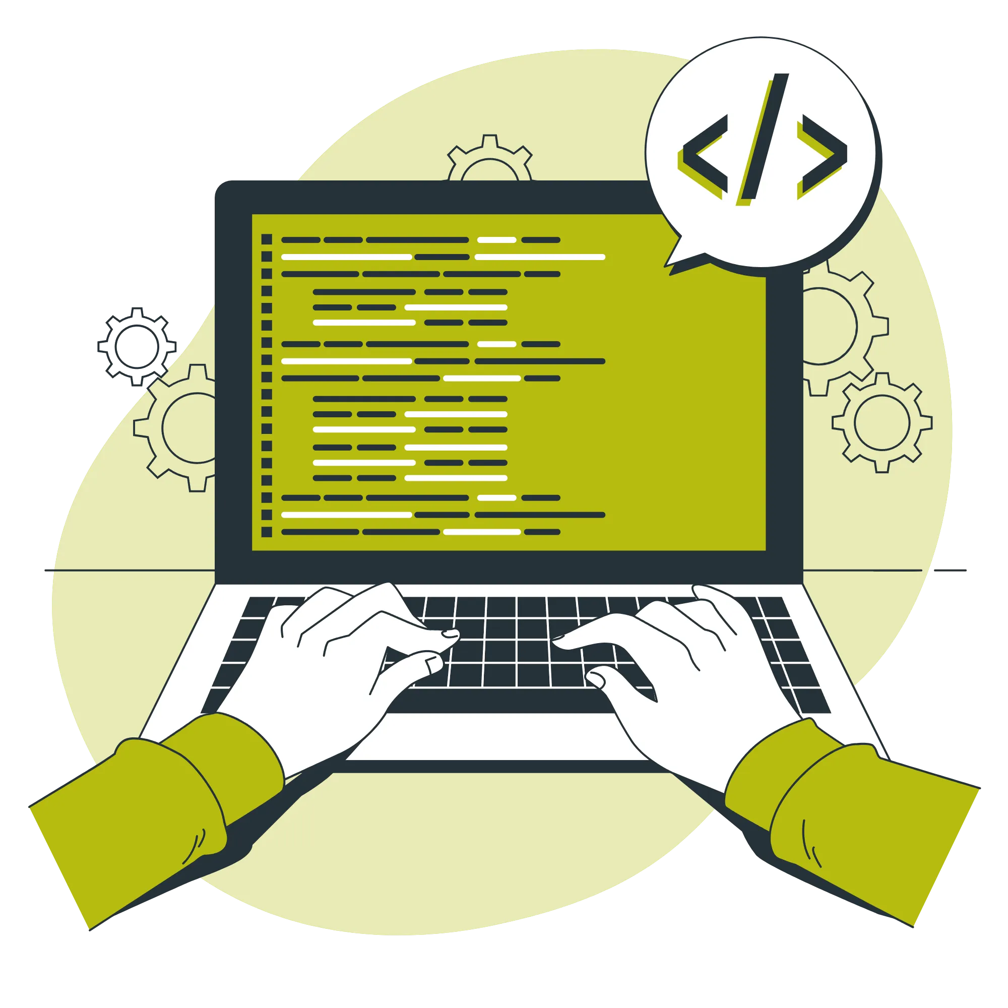 Illustration zur Software- und Webentwicklung