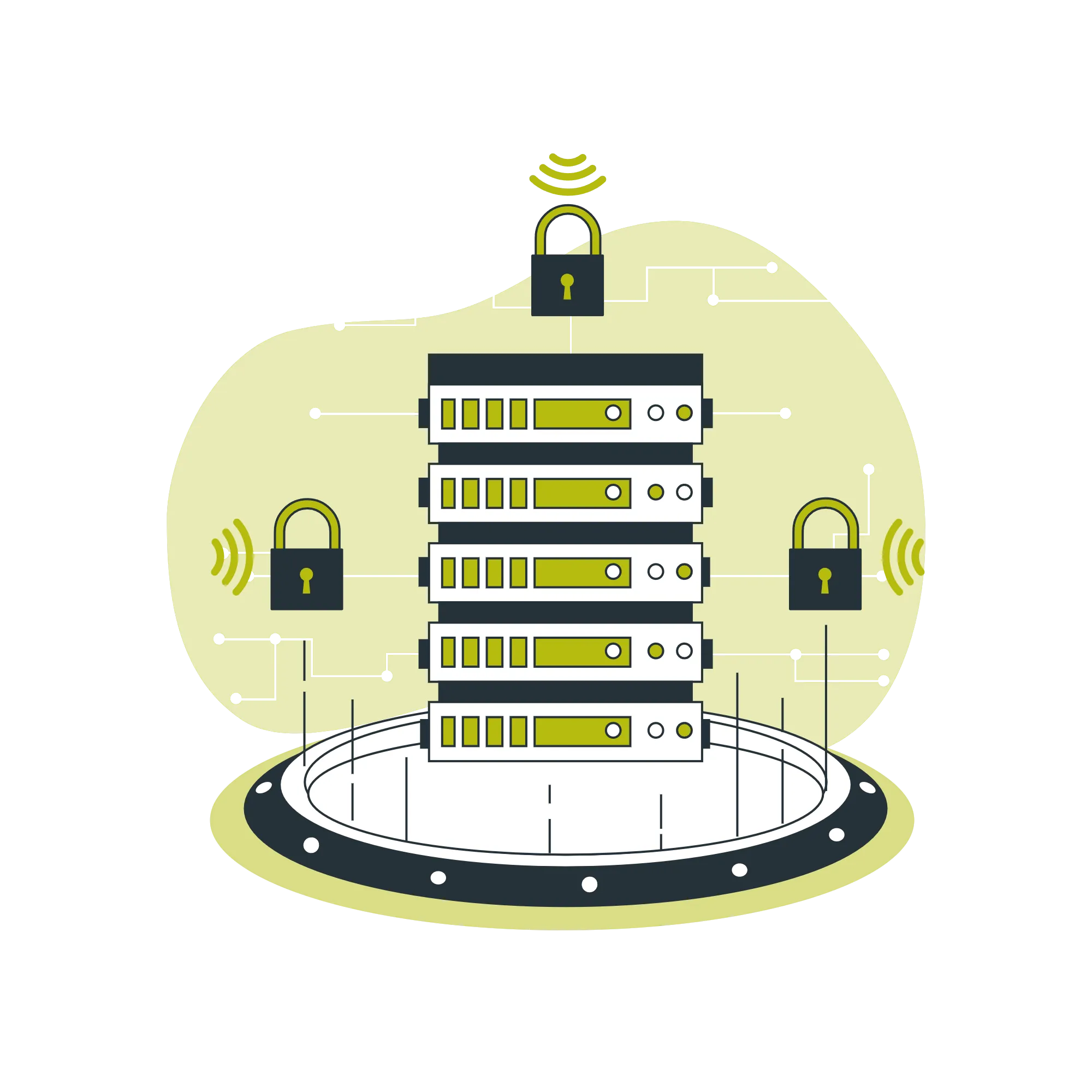 Illustration zum Webhosting