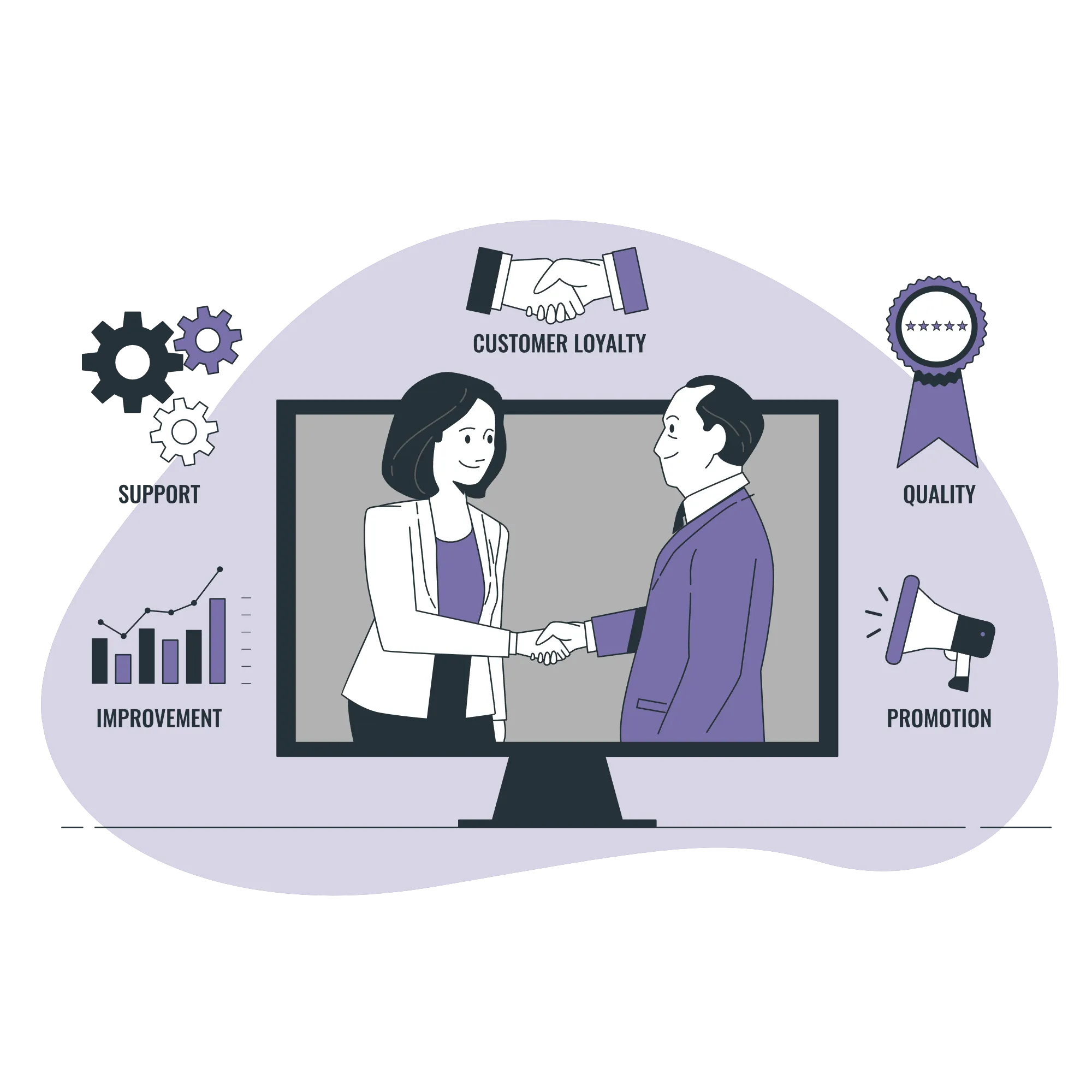 Illustration für technischen Support